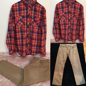 Mossimo Distressed camal color jeans! Free Shirt
